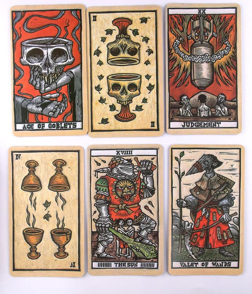 Jeu de tarot 78 cartes en anglais - L’univers de Guillermo Del Toro