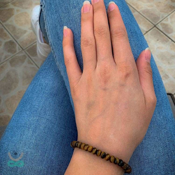 Occhio di tigre Anchor Bracciale di ancoraggio - Bracciale