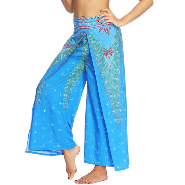 Pantalon Sarouel ’ l’envol turquoise ’