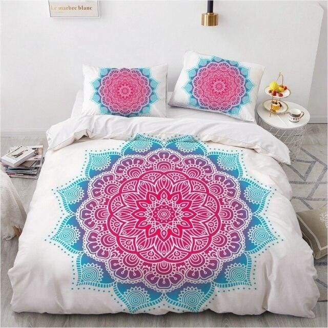 Parure de lit ’ Mandala Hypnotique ’ - 260x220cm