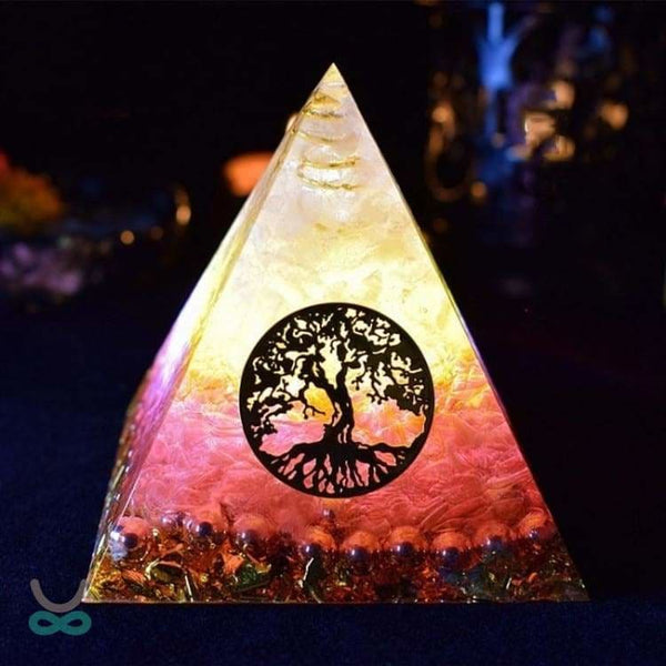 Pyramide Orgonite ’Amour et Joie du coeur’ - Décorations