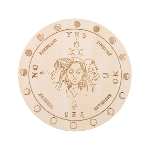 Planche pendule en bois - Les 3 sœurs