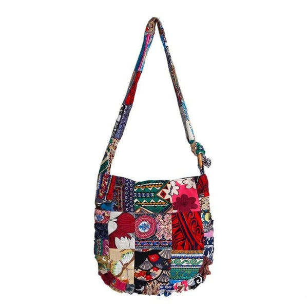 BORSA TRACOLLA PICCOLA Tracollina Tonda Cotone Gufo Etnico Thailandia EUR 14,00 - IT - Foto 10