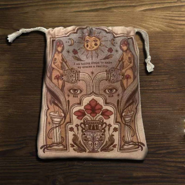 Sac de Cartes de Tarot ’Mère des Fleurs’