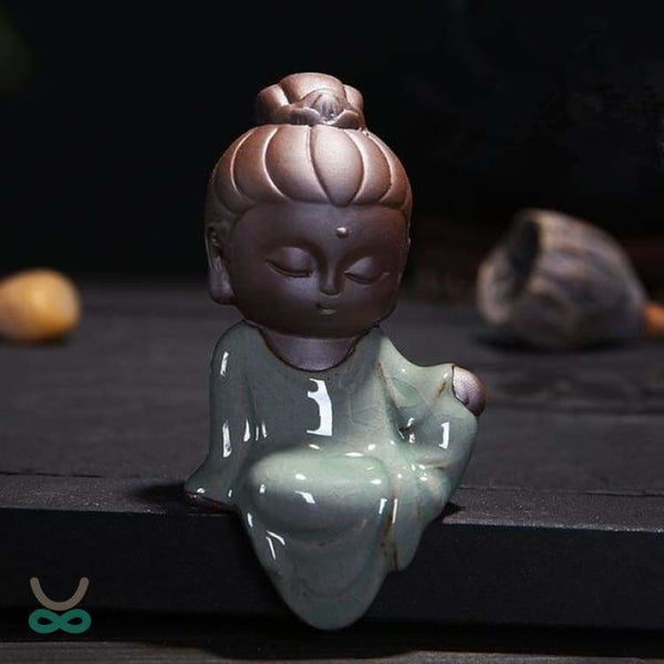 Statuette bouddha en céramique - La sérénité - decoration