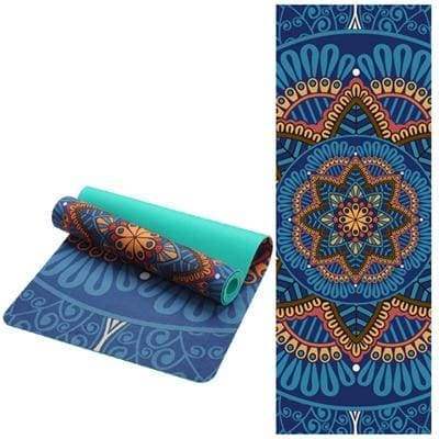 Tapis de Yoga en TPE colorés - Bleue